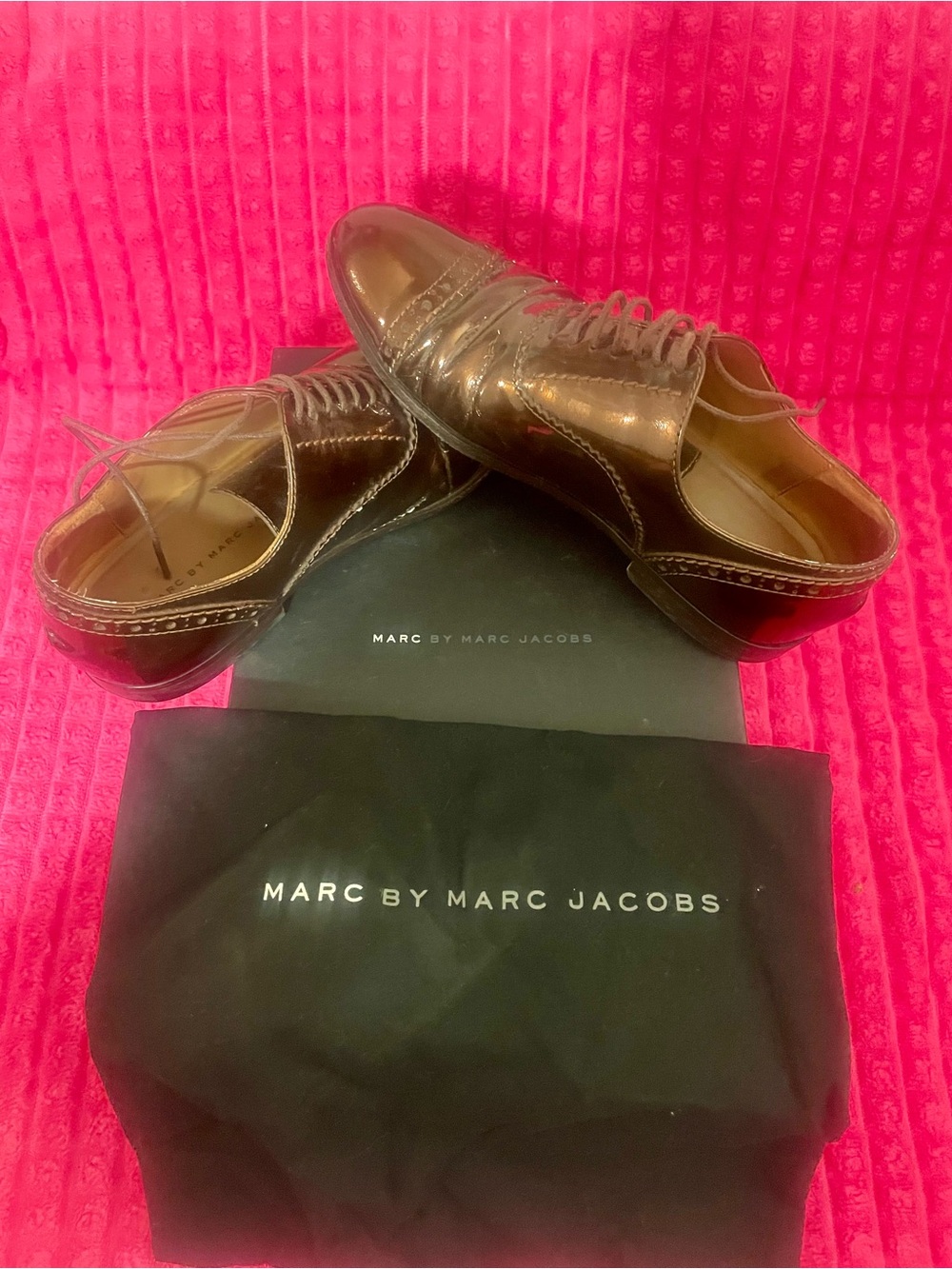 Marc by Marc Jacobs Tap Shoes Brown Leather Oxford Shoes